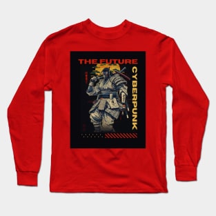 Cyberpunk samurai the future Long Sleeve T-Shirt